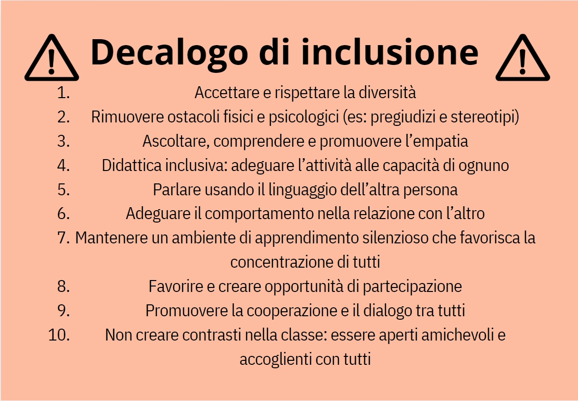 Sensibilizzazione all’inclusione: un percorso di inclusione per le classi prime del VIVARELLI